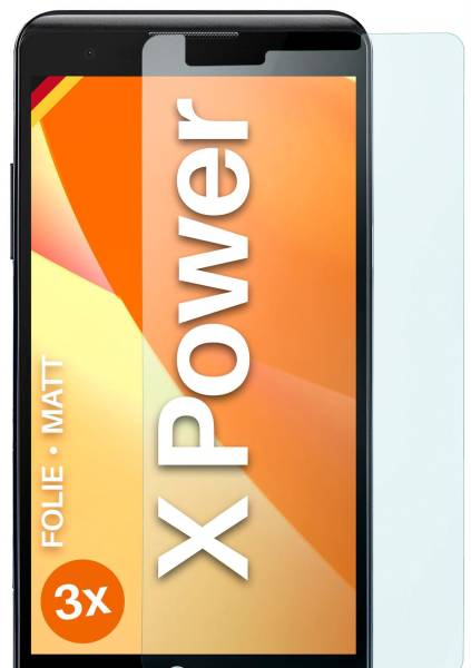 moex FlexProtect Matt für LG X Power – Anti Reflex Schutzfolie für besten Displayschutz, Matt