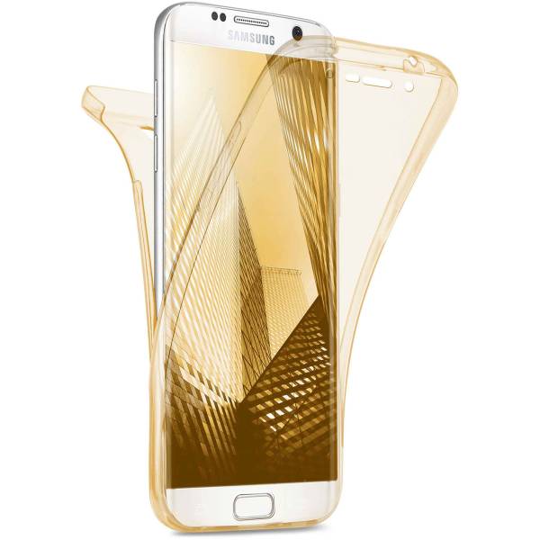 Für Samsung Galaxy S6 Edge | Beidseitige, klare Silikonhülle | DOUBLE CASE