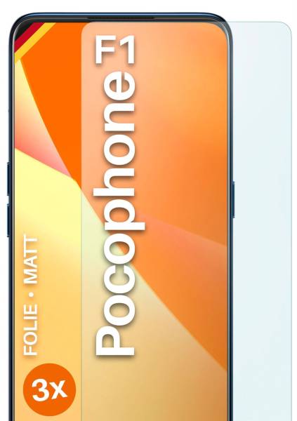 moex FlexProtect Matt für Xiaomi Pocophone F1 – Anti Reflex Schutzfolie für besten Displayschutz, Matt