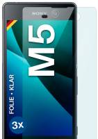 moex FlexProtect Klar für Sony Xperia M5 – Schutzfolie für unsichtbaren Displayschutz, Ultra klar