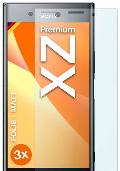 moex FlexProtect Matt für Sony Xperia XZ Premium – Anti Reflex Schutzfolie für besten Displayschutz, Matt