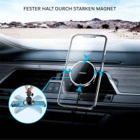 Joyroom Magnetischer Autohalter Qi Charger 15W – Magnetisches KFZ Ladegerät, Wireless Car Docking Station für iPhone und Android