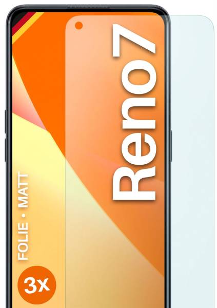 moex FlexProtect Matt für Oppo Reno7 (4G) – Anti Reflex Schutzfolie für besten Displayschutz, Matt